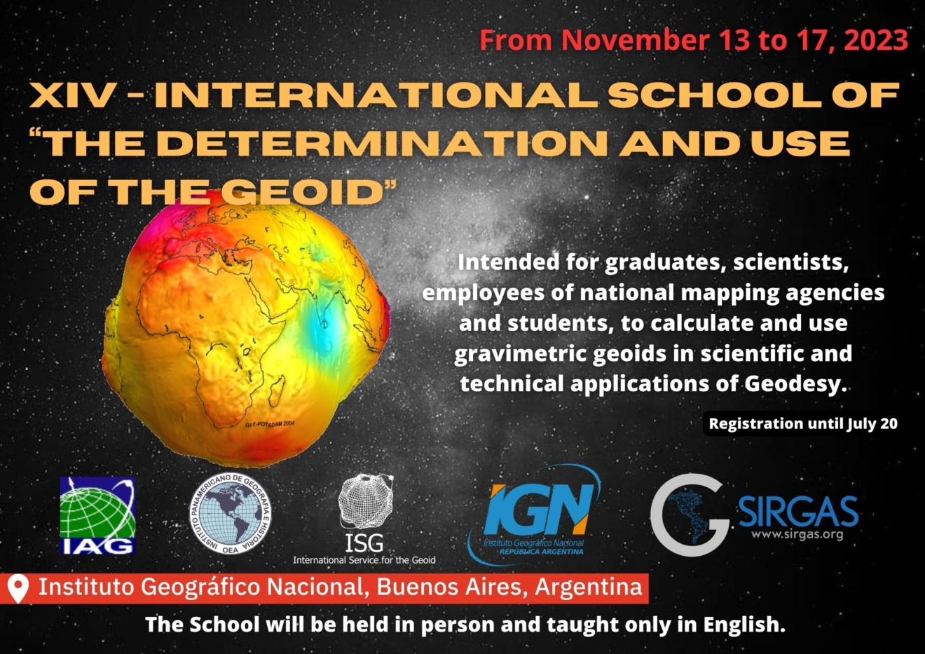 School on “The Determination and Use of the Geoid＂